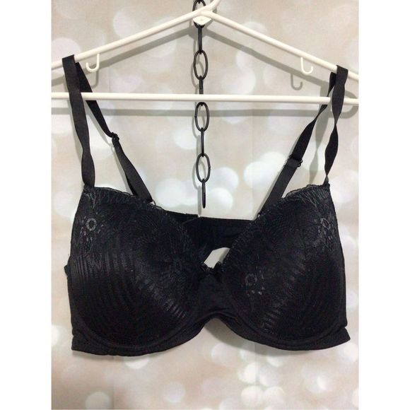 Renee Rolf’s Pure Beauty Black Lacy Molded Cup Underwire Bra Size 40 C 🫦 - Picture 8 of 12